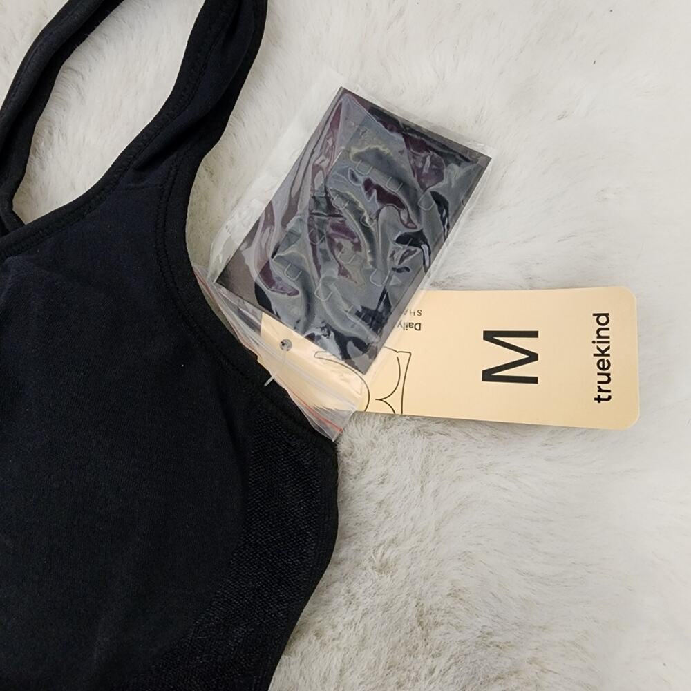 Truekind Daily Comfort Wireless Shaper Bra - Black Seamless Medium - NEW - Picture 6 of 15